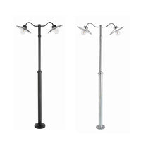 Karlstad Post Light 2Lt in Black or Galvanized Steel