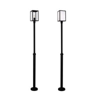 Lofoten Post Light Black with Clear/Opal Glass
