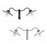 Karlstad Post Top 2Lt in Black or Galvanized Steel