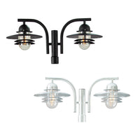 Oslo Post Top 2Lt in Black or Galvanized Steel