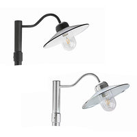 Karlstad Post Top in Black or Galvanized Steel