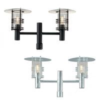 Stockholm Big Post Top 2Lt in Black or Galvanized Steel