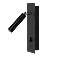 Hotel Indoor LED Wall Light with USB 3w in Black or White