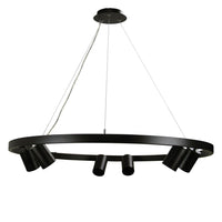 Pano Pendant Light 6Lt in Black