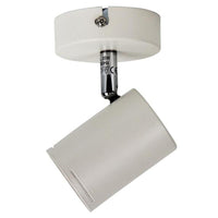 Baril Single LED Adjustable Spot Light in Black or White