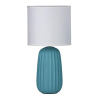 Ceramic Table Lamp in Blue, Grey, Taupe or White