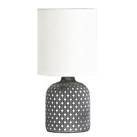 Small Ceramic Table Lamp in Grey, Taupe or White