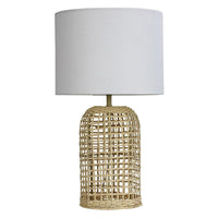 Brizo Table Lamp in Natural Rattan