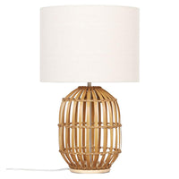 Tegal Table Lamp Natural Bamboo OL95711 Oriel Lighting