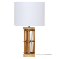 Medan Table Lamp Natural Bamboo OL95712 Oriel Lighting