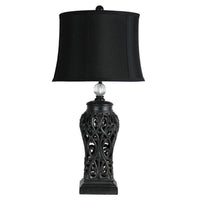 Dorne Table Lamp Silver/Black