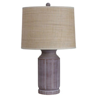 Stote Resin Table Lamp Brown OL98890 Oriel Lighting