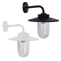 Anzio Outdoor Wall Light in Black or White