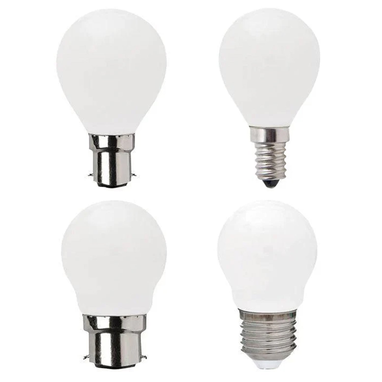4w LED B15/B22/E14/E27 Fancy Round Globe Warm White 2700k LFR27 Dimmable