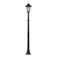 Single Head LED Post Light w/ Motion Sensor 4w in Black (Curved/Straight) Solar Lighting Direct