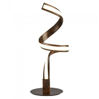 Twist LED Table Lamp 14w in Brown/Bronze