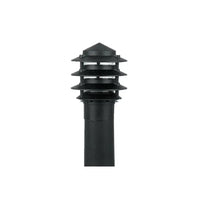 Accessories - Louvred Bollard Top E27 in Black Superlux Lighting - C4025L-BL