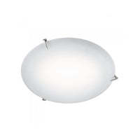 Claw LED Ceiling Light 16w or 24w Dimmable Glass in Satin Chrome Superlux Lighting - CL420-16, CL420-24