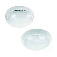 LED Ceiling Button w Trim 8w in Chrome/White Superlux Lighting - CLY270-CH, CLY270-WH