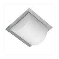 Square Trim Fluorescent Ceiling Light 18w G24q-2 in White/Chrome Superlux Lighting - CL2165-CH