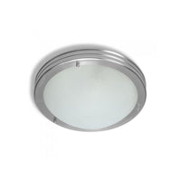 Acid Corrugated Ceiling Light Round E27 in Satin Chrome Superlux Lighting - CLL8914-SC