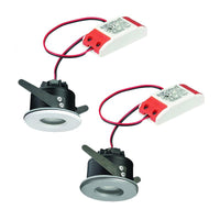75mm LED Downlight 6.5w White, Silver 3k LDL-IP54-WH, LDL-IP54-SI Superlux Lighting