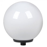 LED Post Top Light ø600mm Globe and E27 Fitter Assembly in Opal