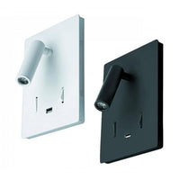 Aura LED Wall Light 15w in Black or White Superlux Lighting - WL7031-BL, WL7031-WH