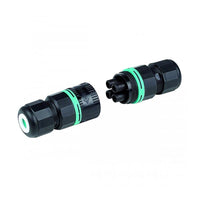 Mini Direct Cable Connector with Plug and Socket IP68 in Black Superlux Lighting - JT24-512P