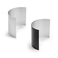 Half Light Reflector for Eclipse Bollards 180° in Silver/Black Superlux Lighting - DUB-REF-SI, DUB-REF-BL