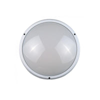 Round Fluorescent Bulkhead Large 2G11 18w in White Superlux Lighting - LJF4061-WH