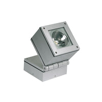 Square Tiltable Flood Light 12w IP55 in Silver Superlux Lighting - LLH155-SI