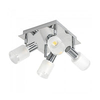 Quad Plate Indoor LED Spot Light 4x6w in Chrome Superlux Lighting - LSLT-P4-CH