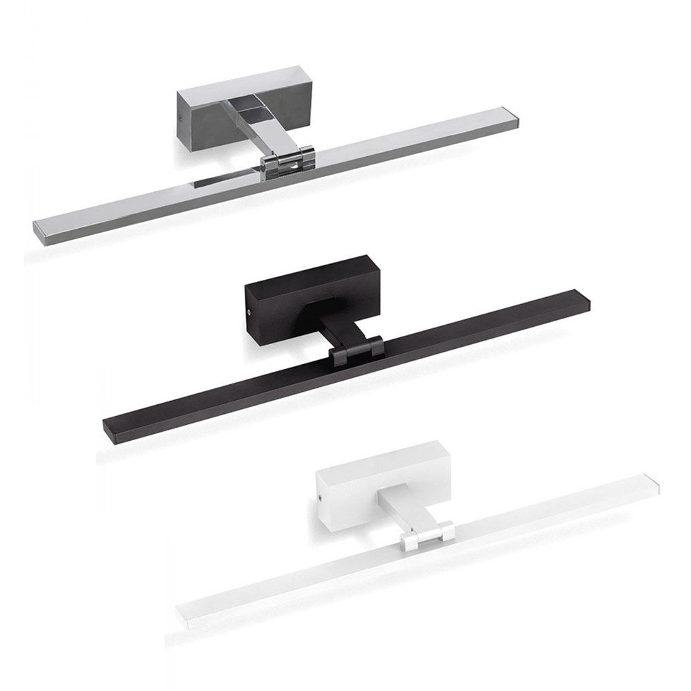 Xavier Wet Area LED Picture Light in Chrome, Black or White