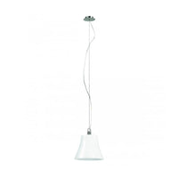 Euro Glass Hat Shade in White Superlux Lighting - Q408-WH