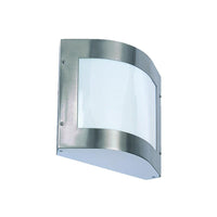 Square Up and Down Stainless Wall Lighter E27 in Silver Superlux Lighting - SB1300