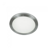 Round Stainless Bulkhead Medium E27 in Silver Superlux Lighting - SB1610