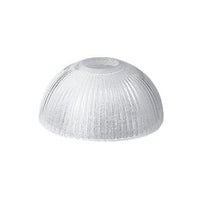 CLEARANCE Ribbed Glass Shade in White Superlux Lighting - Q585-AC