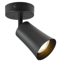 Alvey LED Spot Light in Black, Gold Brushed Black or White