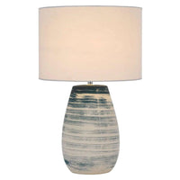 Batik Ceramic Table Lamp Blue and White BATIK TL-BLWH Telbix Lighting