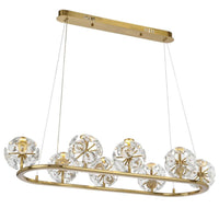 Catania LED Pendant Light 8Lt 24w in Antique Gold