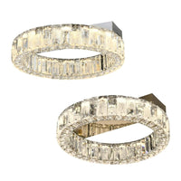 Rias 40 Close to Ceiling Light in Chrome or Gold