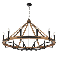 Darien 12Lt Pendant Light in Ash Wood