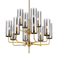 Decaro Pendant Light 12Lt in Matt Gold/Blue