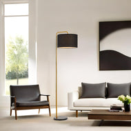 ingrid Floor Lamp in Gold/Black or Gold/White