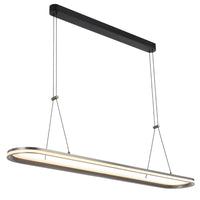 Fulcrum Rectangle LED Pendant Light 76w in Grey