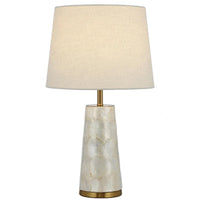 Fusell Table Lamp White / Gold FUSELL TL-WHGD Telbix Lighting