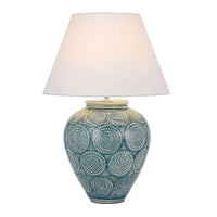 Hannah Table Lamp Blue/White HANNAH TL-BLWH Telbix Lighting