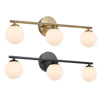Moran Indoor Wall Light 3Lt in Antique Gold or Black
