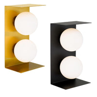 Olio Indoor Wall Light 2Lt in Antique Gold or Black